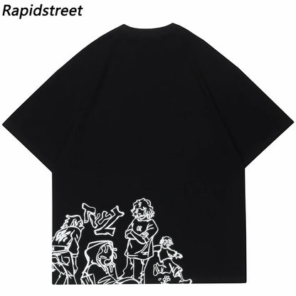 Harajuku Cartoon T-Shirt - Monyst