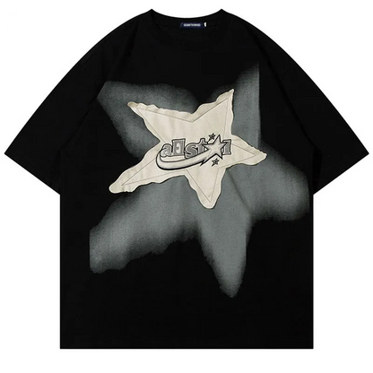 Star Splicing Tshirt - Monyst